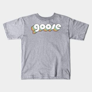Goose / Rainbow Vintage Kids T-Shirt